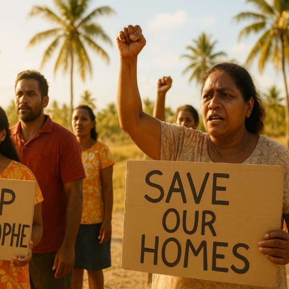 The Pacific Islanders fighting to save their homes from catastrophe