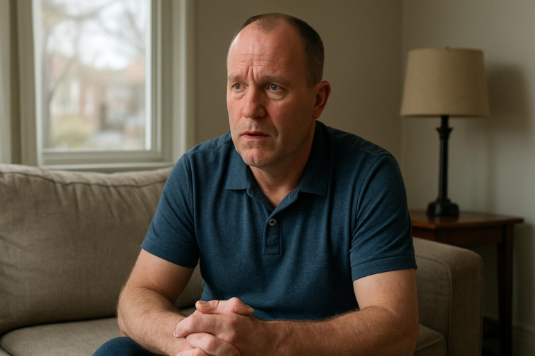 Dad who nearly lost tongue to cancer urges men’s virus awareness