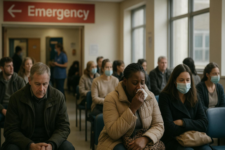 Flu wave hits England’s busiest A&E – hundreds of patients are arriving a day