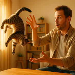 The secret of how cats twist in mid-air to land on their feet